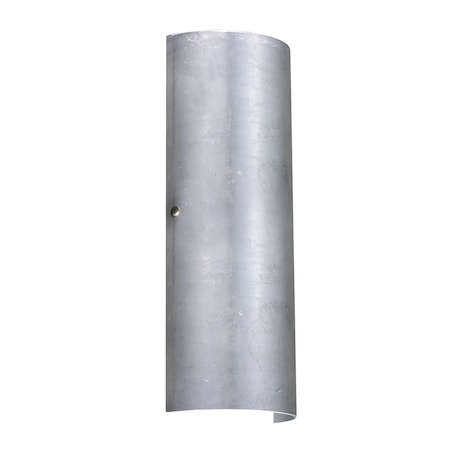 Besa Lighting Torre 18 Wall Sconce, Silver Foil, Satin Nickel Cap Finish, 2x75W Incandescent 8193SF-SN